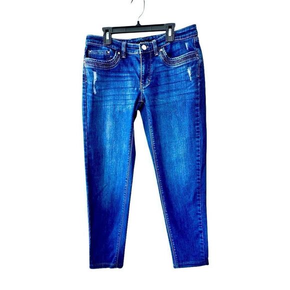 White House Black Market Denim - White House Black Market Girlfriend Denim Jeans Straight Leg SZ 4